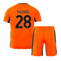 Inter Milan Benjamin Pavard #28 Tretí Detský futbalový dres 2023-24 Krátky Rukáv (+ trenírky)